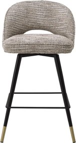 Set de 2 scaune de bar design modern LUX Cliff, H-92,5cm bej mademoiselle 115284 HZ