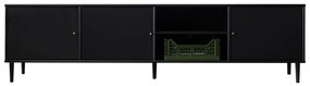 Comodă TV cu picioare din metal Mistral 233, negru
