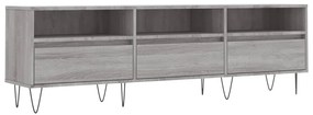 vidaXL Comodă TV, gri sonoma, 150x30x44,5 cm, lemn prelucrat
