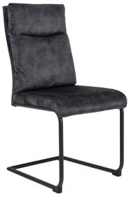 Set de 2 scaune Comfort catifea gri