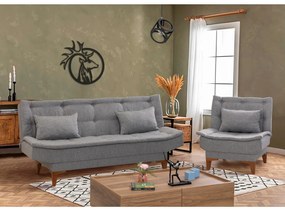 Set canapea fotoliu Syrma Tkm (gri). 1087985