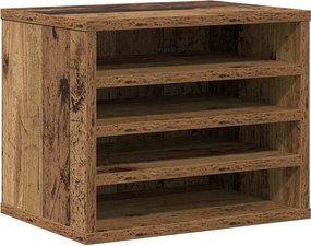 vidaXL Organizator Birou Lemn vechi 36 x 26 x 29,5 cm Lemn compozit