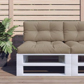 Perne pentru canapea din paleti, 2 buc., gri taupe 2, Gri taupe, 80 x 80 x 10 cm