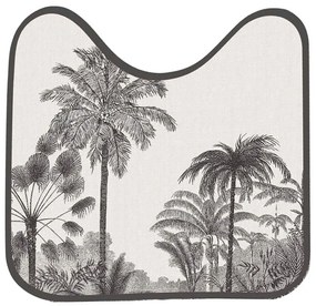 Covoraș de baie negru-bej pentru WC 45x45 cm Cocoty – douceur d'intérieur