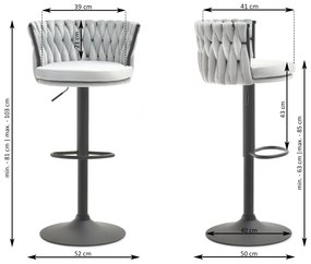 Scaun Adel (negru + auriu). 1110641