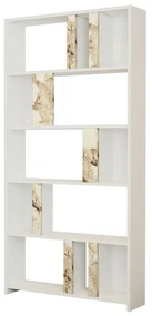 Bibliotecă Lime White Marbel and White