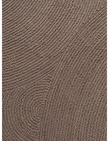 Covor taupe țesut manual rotund din lână ø 120 cm Eleni Taupe – Hanse Home