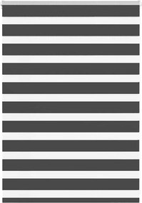 vidaXL Jaluzea tip zebra neagră lățime țesătură 95,9 cm poliester