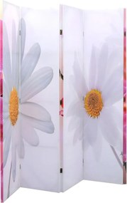 vidaXL Paravan de cameră pliabil, 200 x 170 cm, flori
