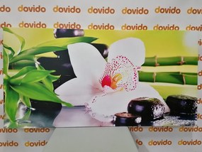 Tablou orhidee cu tematica japoneză