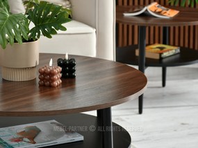 Măsuță de cafea Randolf Xl (nuc + negru). 1111703