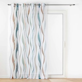 Perdea albă/albastră 140x280 cm Lisana – douceur d'intérieur