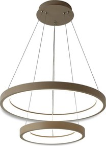 BRILAGI - Lustră LED dimabilă suspendată pe cablu FALCON SLIM LED/68W/230V Ø 50 cm bej + telecomandă