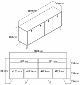 Dulap Elite Walnut 2