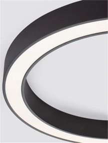 Lustra LED aplicata design modern OPAL 60W negru