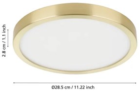 Eglo 900182 - Plafonieră LED FUEVA, 20,5W, 230V, Ø 28,5 cm