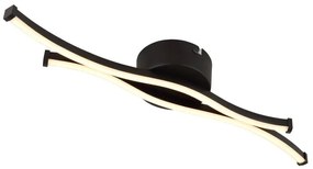 Plafoniera LED aluminiu negru mat BOYD