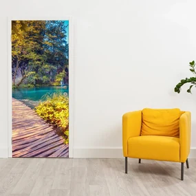 Fototapeta pentru ușă - lacul Plitvice (95x205cm)