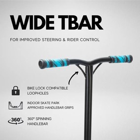 Trotineta Boldcube de scheme freestyle - Scooter DELUXE Albastru, 2 roti