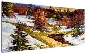 Tablou - Sosirea primăverii (120x50 cm)