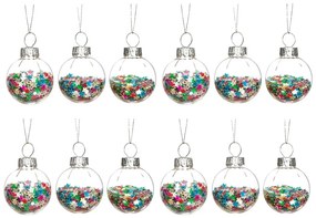 Ornamente de Crăciun 12 buc. din sticlă Disco Stars Mini – Sass &amp; Belle