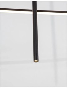 Lustra LED design liniar ELETTRA negru
