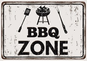 Fototapet - BBQ Zone - inscripție (254x184 cm)