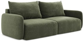 Canapea verde extensibilă/cu spațiu de depozitare 238 cm Kalena – Makamii