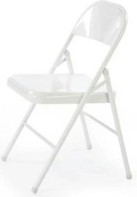Scaun K565, alb, metal, 46x47x75 cm