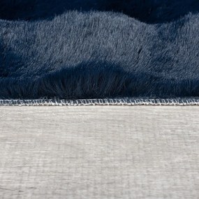 Blană albastru-închis sintetică 160x230 cm Waffle Faux Fur – Flair Rugs