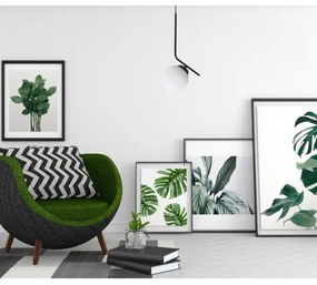 Lustră pe cablu FIRA 1xE27/60W/230V negru