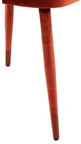 Set de scaune de sufragerie roșu deschis 2 buc. tapițat Kosaka – Light &amp; Living