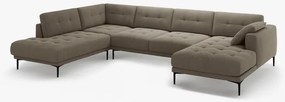 Coltar panoramic Bemy 7 locuri catifea Salvador L373 cm