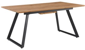 Masa Bucatarie/Dining Extensibila Kronn MDF Infoliat Stejar 160-200x90x75 Cm