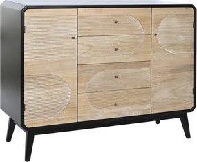Bufet natur si negru , lemn