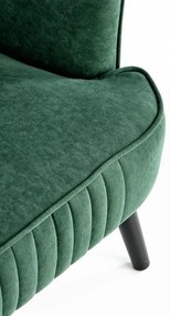 Fotoliu tapitat Delgado Velvet verde – H100 cm
