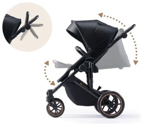 Cărucior de copii combinat 2 în 1 KINDERKRAFT PRIME 2 negru
