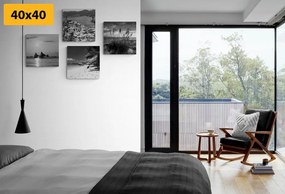 Set tablouri paradisul pe pământ în design alb-negru