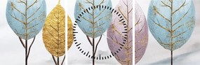 Tablou - Copaci design (cu ceas) (90x30 cm)