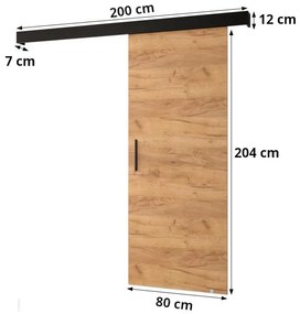 Uși culisante 80 cm Slavdro 1 (craft auriu + alb mat). 1108787