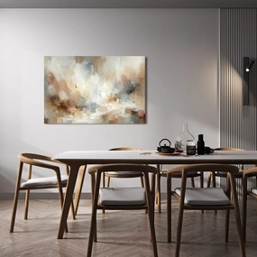 Tablou abstracție delicată în bej