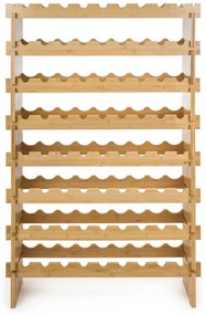 Raftier de vin din bambus G21, 72 sticle