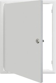 vidaXL Panou de Acces Alb 43 x 33 x 3 cm Oțel