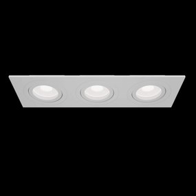 Corp incastrabil cu 3 spoturi directionabile Atom alb MY-DL024-2-03W