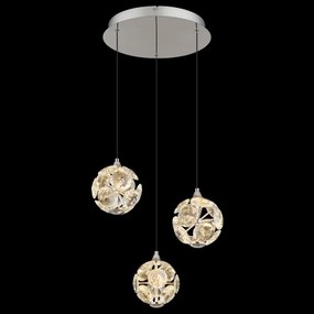 Globo 16047-3HC - Lustră suspendată pe cablu VIRINA, LED/24W/230V