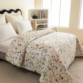 Cuvertura de pat HERBALIS crem Dimensiune: 220 x 240 cm