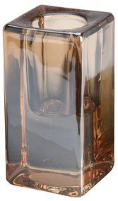 Suport pentru lumanare Amber din sticla 4x8 cm