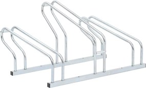 vidaXL Suport de sine stătător pentru 3 biciclete, oțel galvanizat