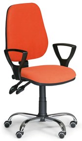 Scaun de lucru Comfort SY cu cotiere, portocaliu