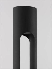 Stalp LED mediu pentru exterior design modern IP65 Ellery negru H-80cm